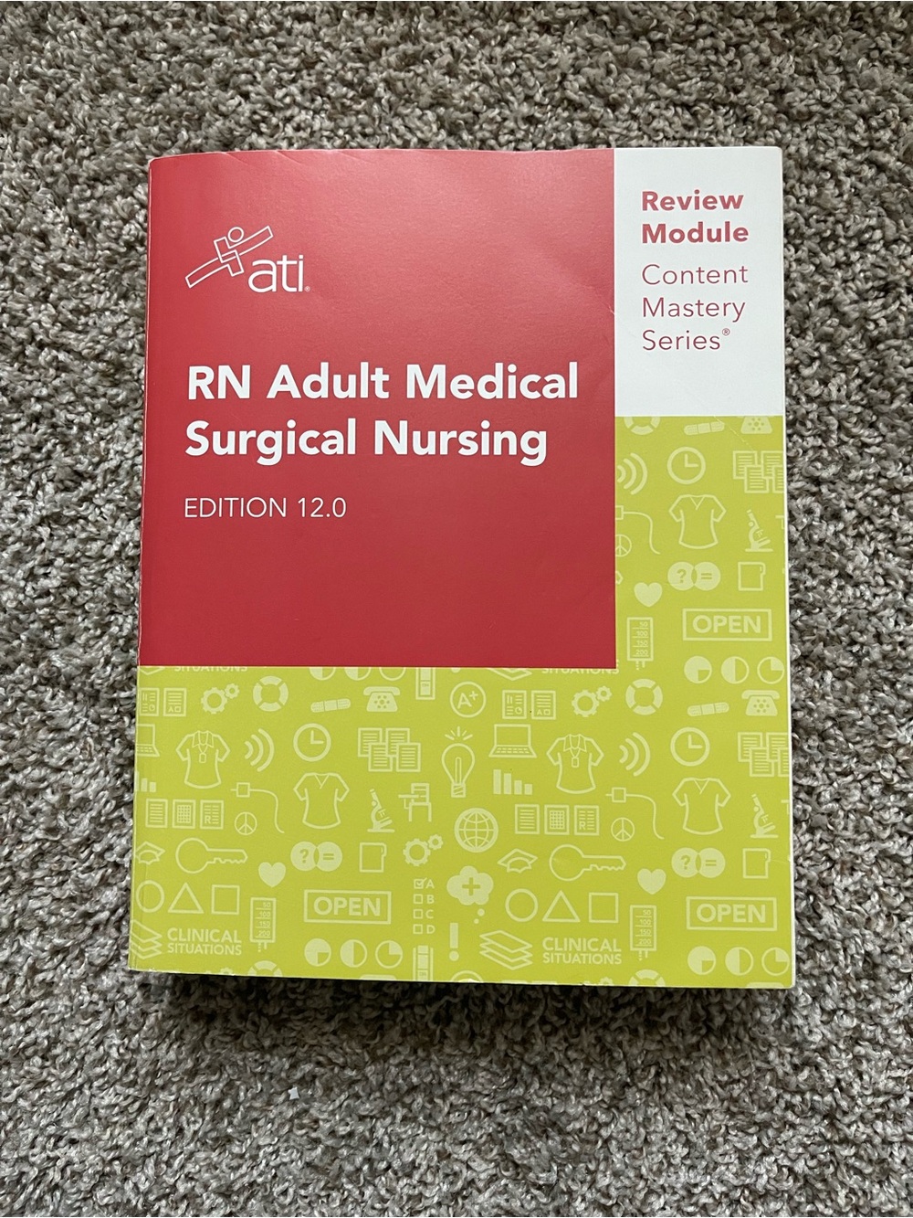 ATI RN Adult Medical Surgical Nursing Review Module - Red and Lime